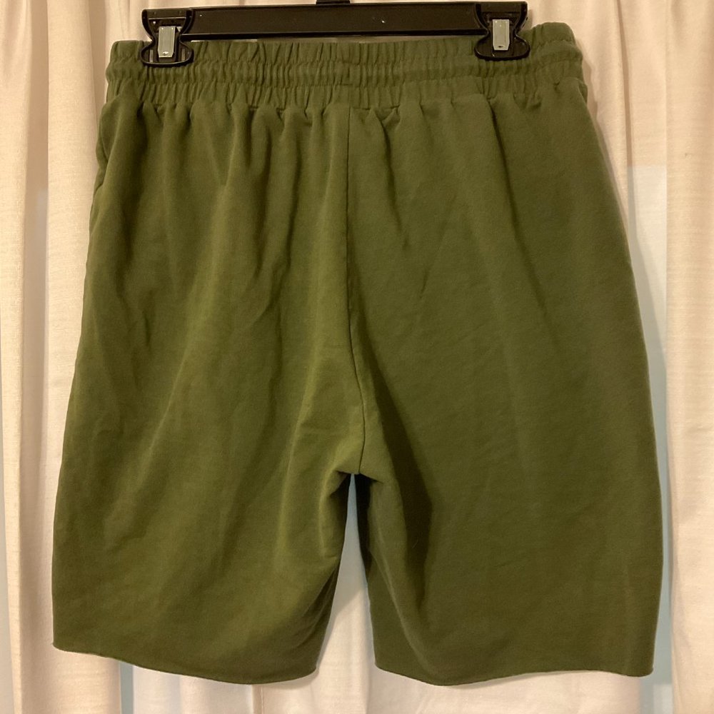 Gymshark Women's Shorts M Olive Green Elastic Tie Waist Pockets - Picture 5 of 8